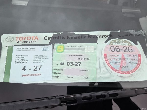 Toyota Prius Hatchback, Petrol Hybrid, 2006, Silver