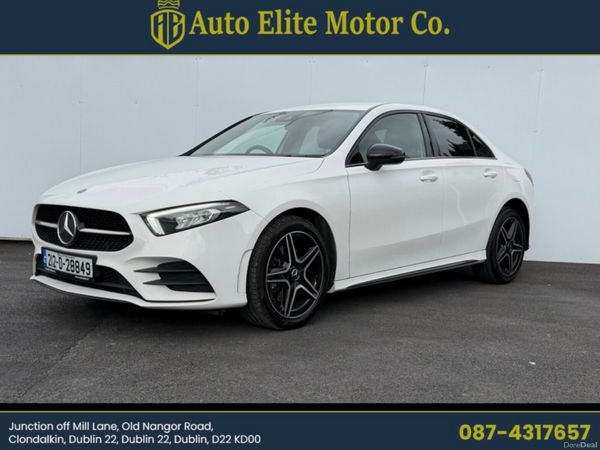 Mercedes-Benz A-Class Saloon, Petrol Plug-in Hybrid, 2021, White