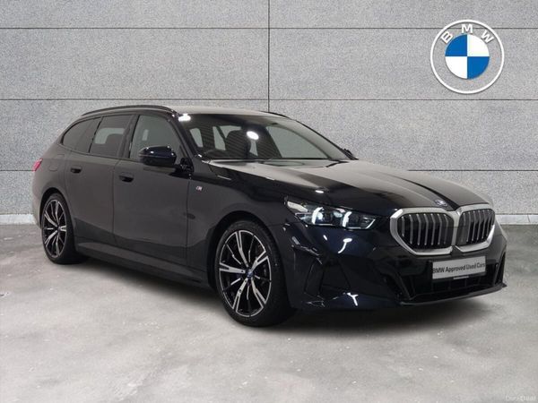 BMW 5-Series Estate, Petrol Plug-in Hybrid, 2025, Black