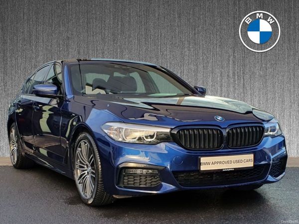 BMW 5-Series Saloon, Petrol Plug-in Hybrid, 2019, Blue