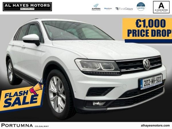 Volkswagen Tiguan SUV, Diesel, 2020, White