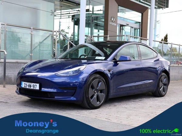 Tesla Model 3 Saloon, Electric, 2022, Blue