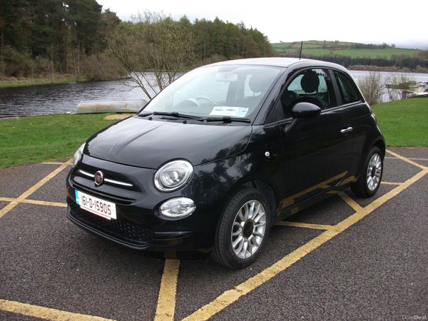 Fiat 500 Hatchback, Petrol, 2016, Black