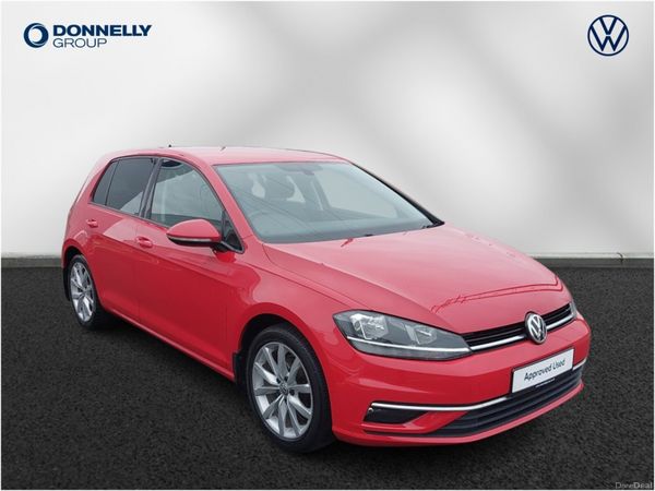 Volkswagen Golf Hatchback, Diesel, 2018, Red