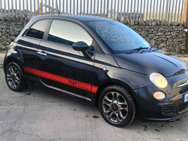 Fiat 500 Hatchback, Petrol, 2014, Black