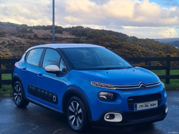 Citroen C3 Hatchback, Petrol, 2017, Blue