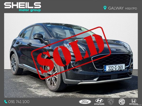 Ford Puma MPV, Petrol Hybrid, 2022, Black