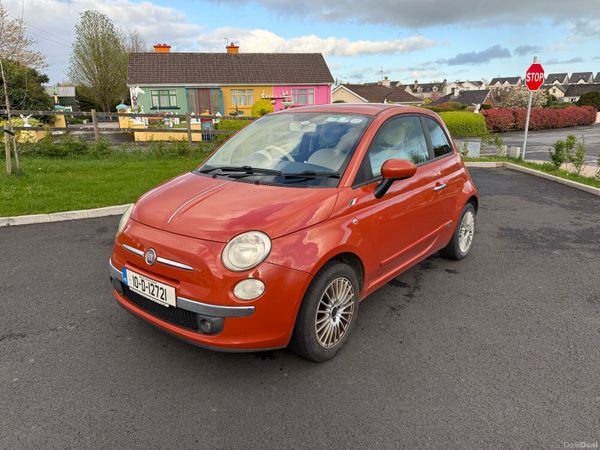 Fiat 500 Hatchback, Petrol, 2010, Red