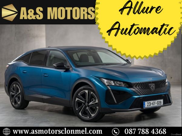 Peugeot 408 Hatchback, Petrol, 2023, Blue