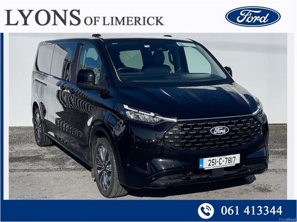 Ford Tourneo Custom MPV, Petrol Plug-in Hybrid, 2025, Black