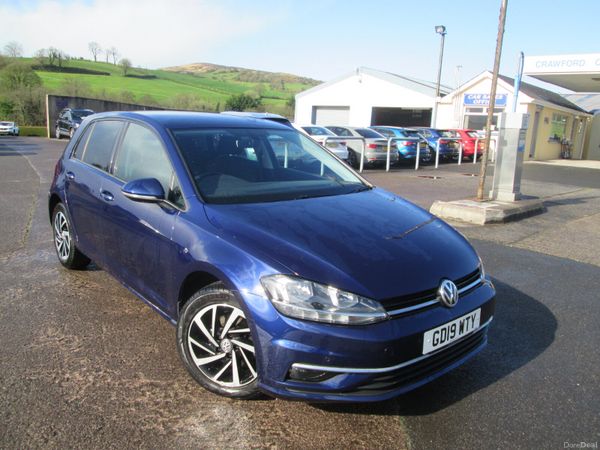 Volkswagen Golf Hatchback, Diesel, 2019, Blue