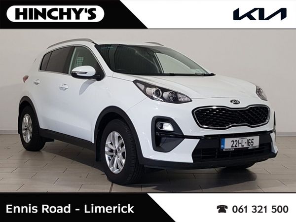 Kia Sportage SUV, Diesel Hybrid, 2022, White
