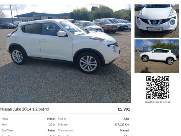 Nissan Juke SUV, Petrol, 2014, White