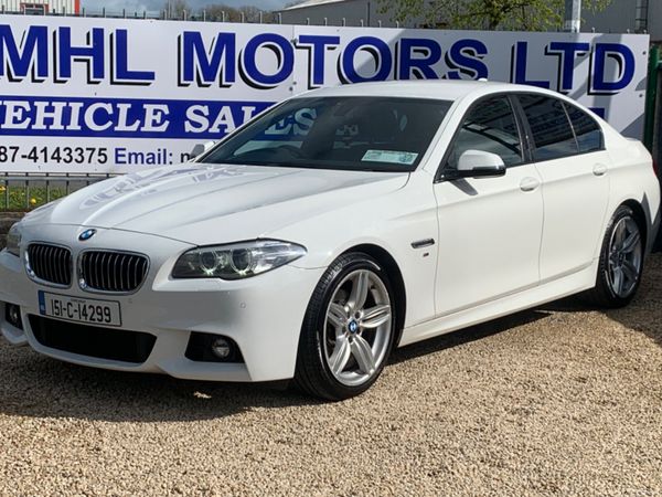 BMW 5-Series Saloon, Diesel, 2015, White