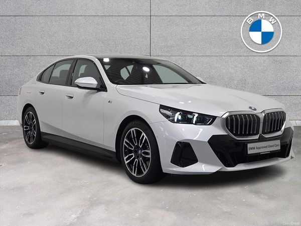 BMW 5-Series Saloon, Petrol Plug-in Hybrid, 2024, White