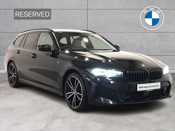 BMW 3-Series Estate, Petrol Plug-in Hybrid, 2024, Black