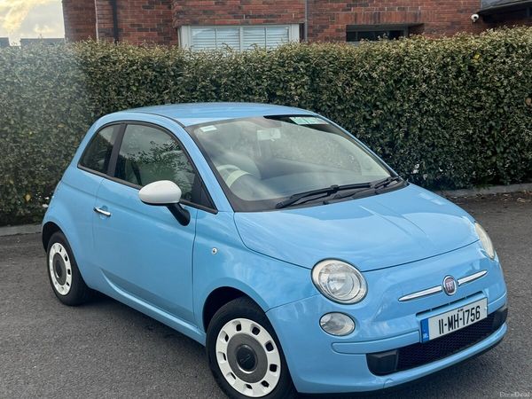 Fiat 500 Hatchback, Petrol, 2011, Blue