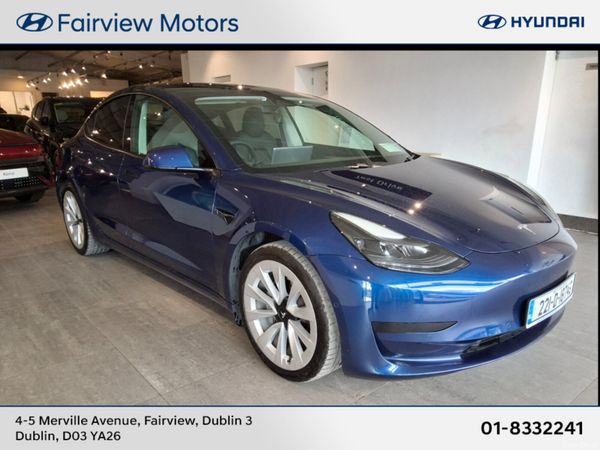 Tesla Model 3 Saloon, Electric, 2022, Blue