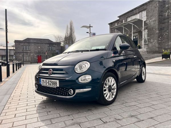 Fiat 500 Hatchback, Petrol, 2017, Blue