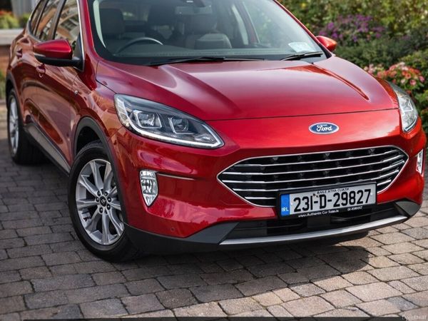 Ford Kuga SUV, Petrol Plug-in Hybrid, 2023, Red