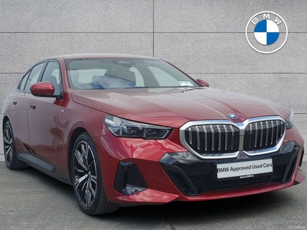 BMW 5-Series Saloon, Petrol Plug-in Hybrid, 2025, Red