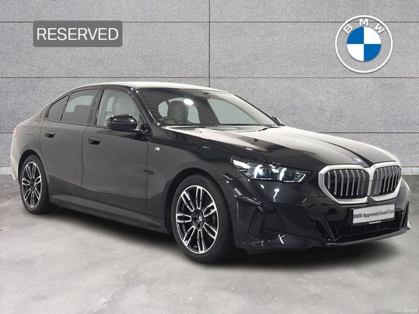 BMW 5-Series Saloon, Petrol Plug-in Hybrid, 2025, Black