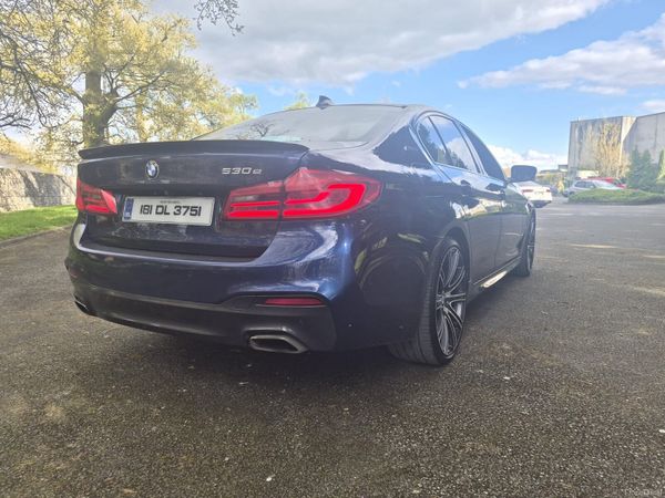 BMW 5-Series Saloon, Petrol Plug-in Hybrid, 2018, Blue