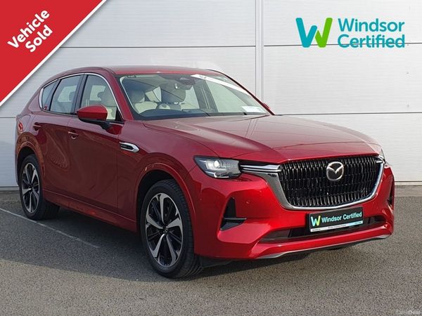 Mazda CX-60 SUV, Petrol Plug-in Hybrid, 2023, Red