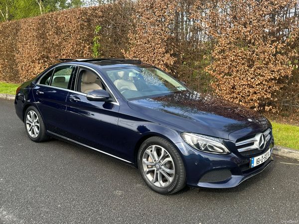 Mercedes-Benz C-Class Saloon, Petrol Plug-in Hybrid, 2016, Blue