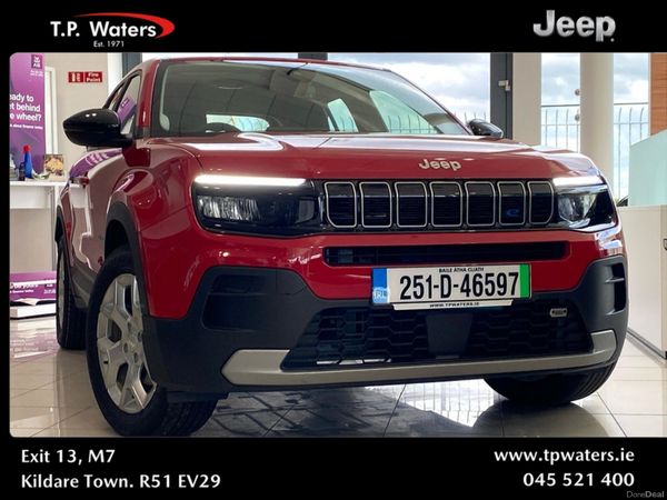 Jeep Avenger SUV, Electric, 2025, Red