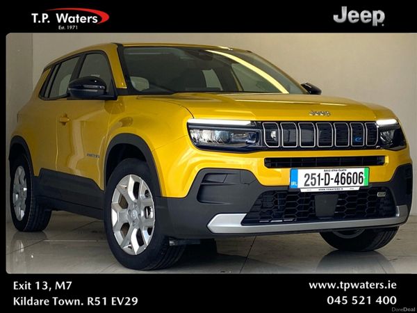 Jeep Avenger SUV, Electric, 2025, Yellow