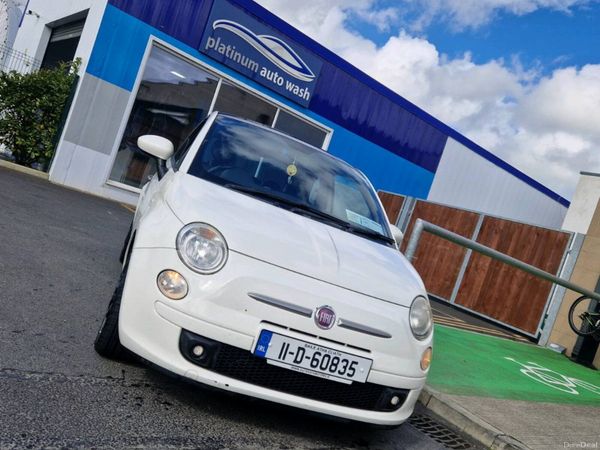 Fiat 500 Hatchback, Petrol, 2011, White