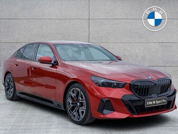BMW 5-Series Saloon, Petrol Plug-in Hybrid, 2026, Red