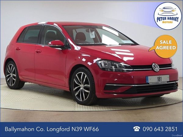 Volkswagen Golf Hatchback, Diesel, 2018, Red