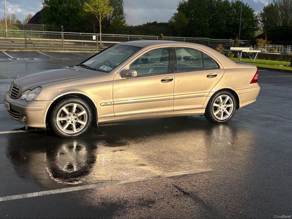 Mercedes-Benz C-Class Saloon, Petrol, 2005, Beige