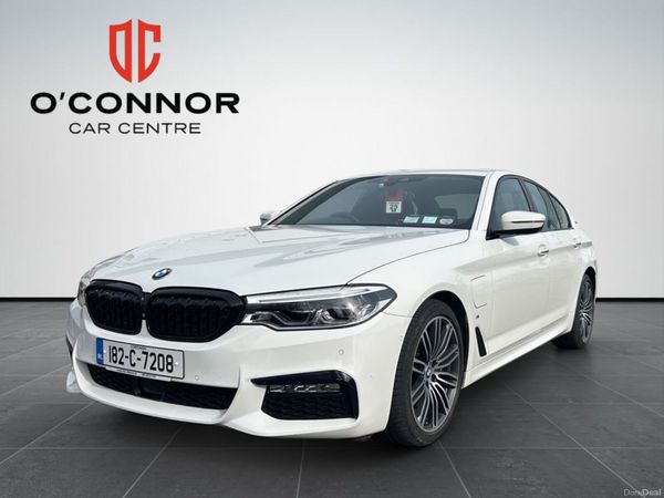 BMW 5-Series Saloon, Petrol Plug-in Hybrid, 2018, White