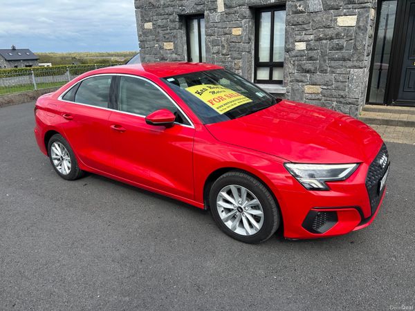 Audi A3 Saloon, Petrol, 2021, Red