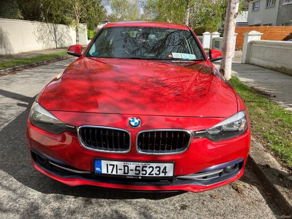 BMW 3-Series Saloon, Petrol Plug-in Hybrid, 2017, Red