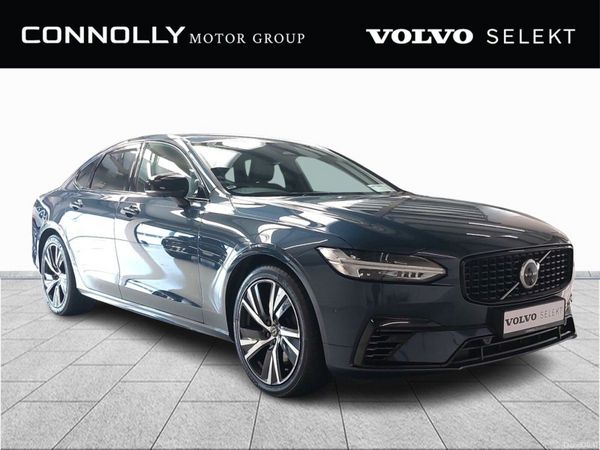 Volvo S90 Saloon, Petrol Plug-in Hybrid, 2022, Blue