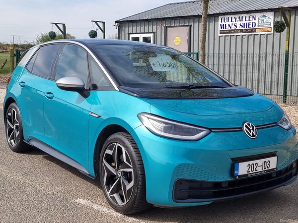 Volkswagen ID.3 Hatchback, Electric, 2020, Blue