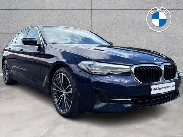 BMW 5-Series Saloon, Diesel Hybrid, 2022, Blue