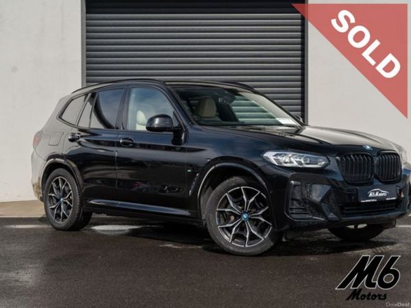 BMW X3 Estate, Petrol Plug-in Hybrid, 2021, Black