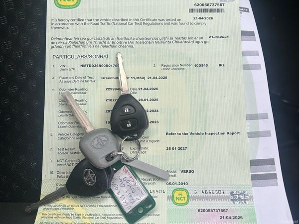 Toyota Verso MPV, Diesel, 2010, Blue