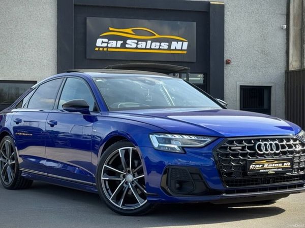 Audi A8 Saloon, Diesel Hybrid, 2023, Blue
