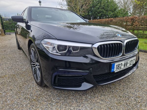 BMW 5-Series Saloon, Petrol Plug-in Hybrid, 2018, Black