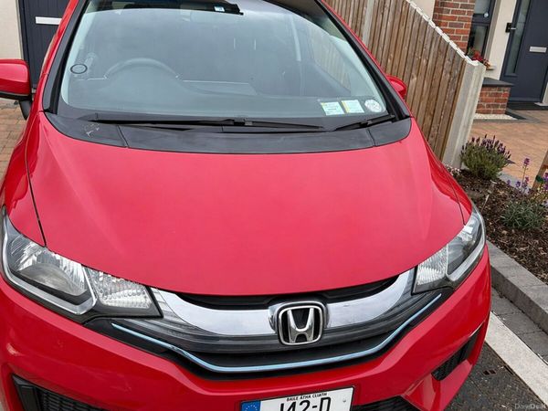 Honda Fit Hatchback, Petrol Hybrid, 2014, Red