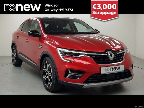 Renault Arkana Hatchback, Petrol Hybrid, 2023, Red