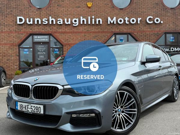 BMW 5-Series Saloon, Petrol Plug-in Hybrid, 2018, Grey
