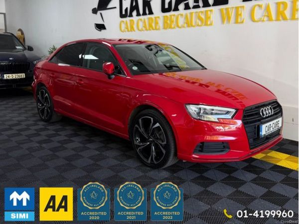 Audi A3 Saloon, Petrol, 2018, Red