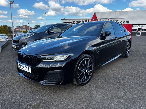 BMW 5-Series Saloon, Petrol Hybrid, 2023, Black